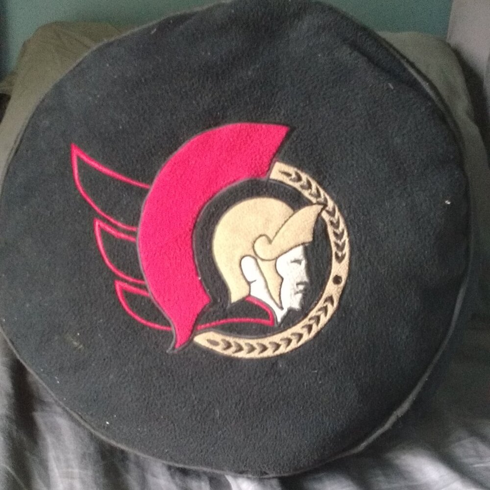 Ottawa Senators Puck-Shaped Pillow!